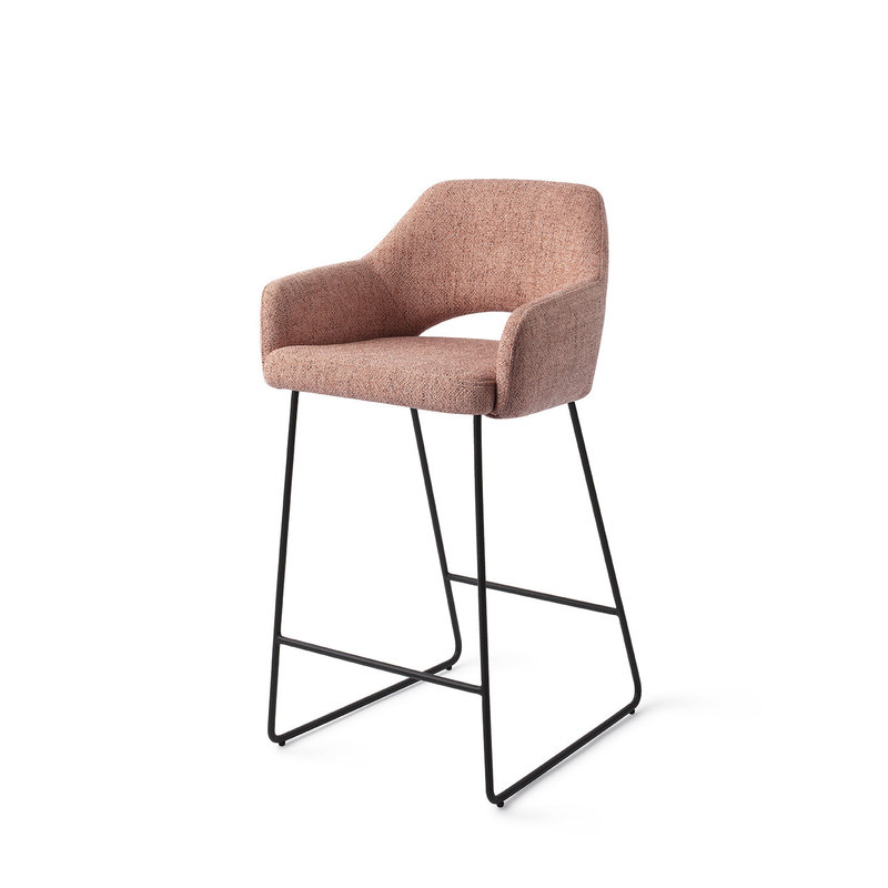 Jesper Home Yanai Bar Stool - Pink Punch Slide Black (L)