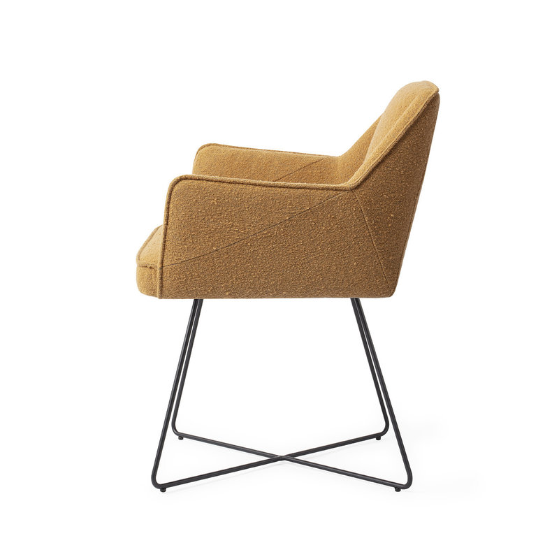 Jesper Home Tome Eetkamerstoel - Masai Giraffe, Cross Black