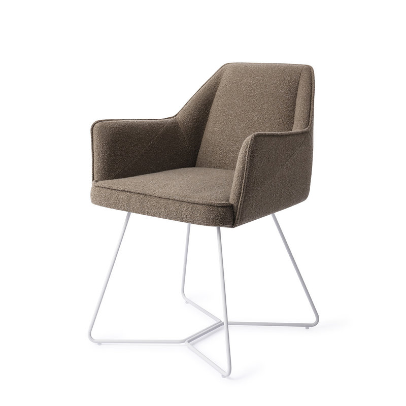 Jesper Home Tome Eetkamerstoel - Idaho Potato, Beehive White