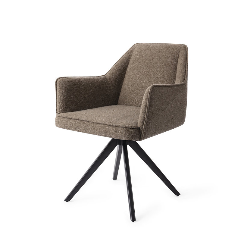 Jesper Home-collectie Tome Eetkamerstoel - Idaho Potato, Turn Black