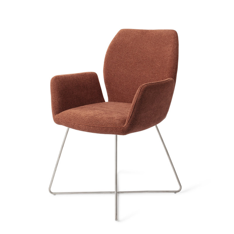 Jesper Home Misaki Dining Chair Cozy Copper - Cross Steel