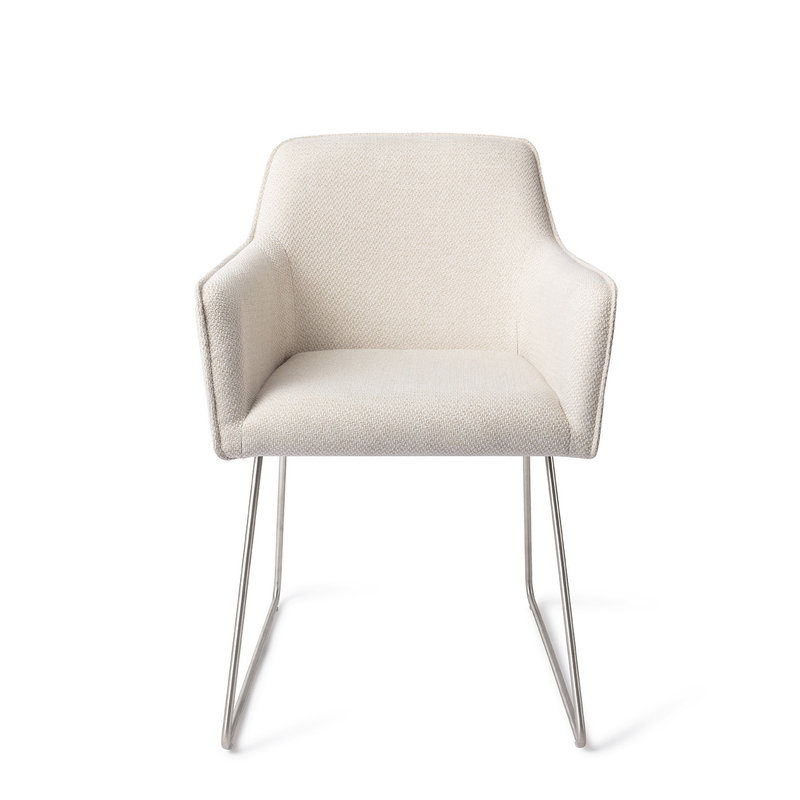 Jesper Home-collectie Hofu Eetkamerstoel -  Enoki, Slide Steel