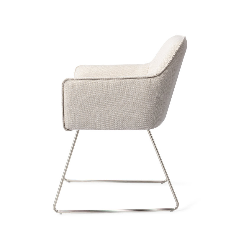 Jesper Home-collectie Hofu Eetkamerstoel -  Enoki, Slide Steel