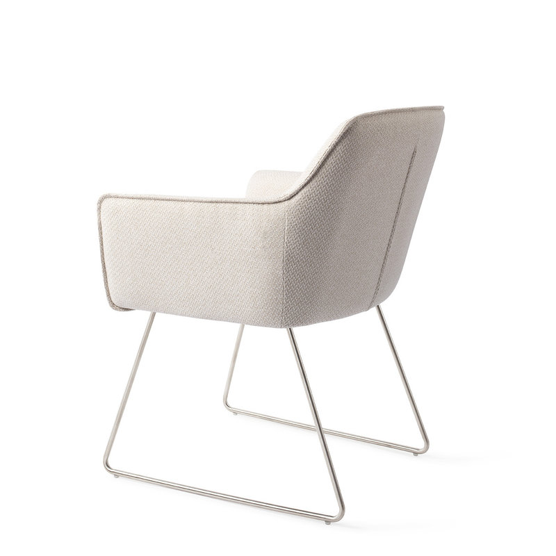 Jesper Home-collectie Hofu Eetkamerstoel -  Enoki, Slide Steel