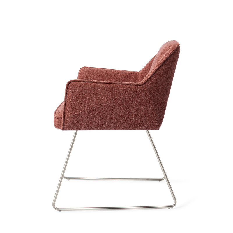 Jesper Home-collectie Tome Eetkamerstoel - Shabby Saffron, Slide Steel