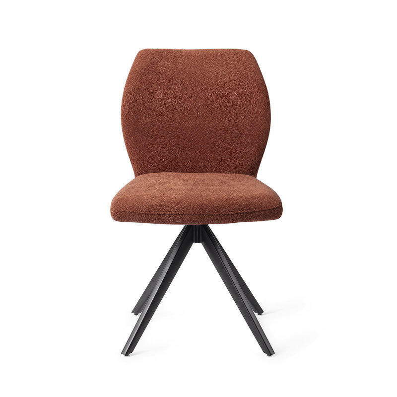 Jesper Home-collectie Ikata Eetkamerstoel Cosy Copper - Turn Black