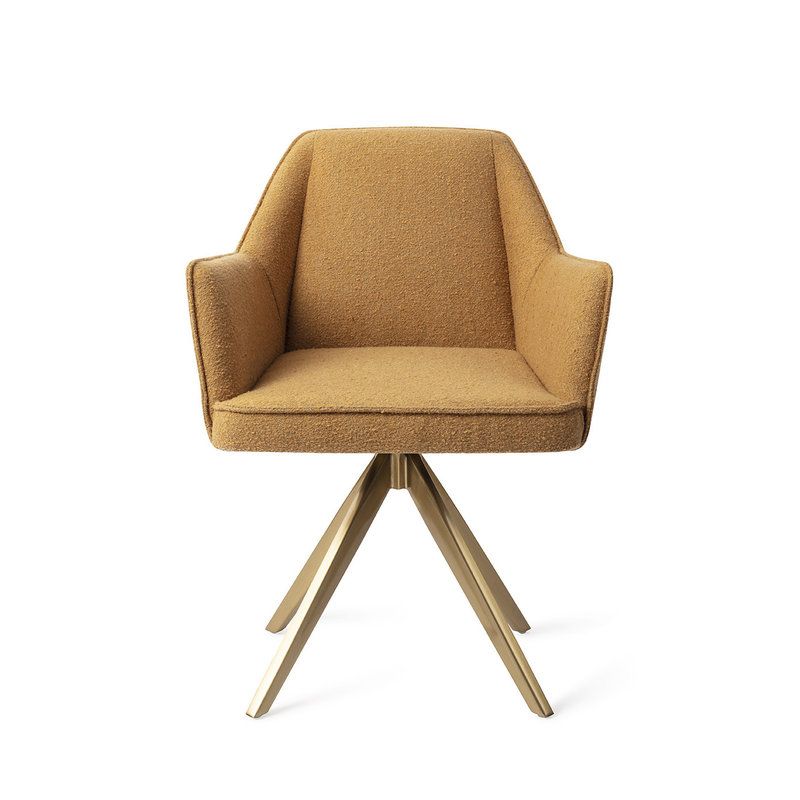 Jesper Home-collectie Tome Eetkamerstoel - Masai Giraffe, Turn Gold