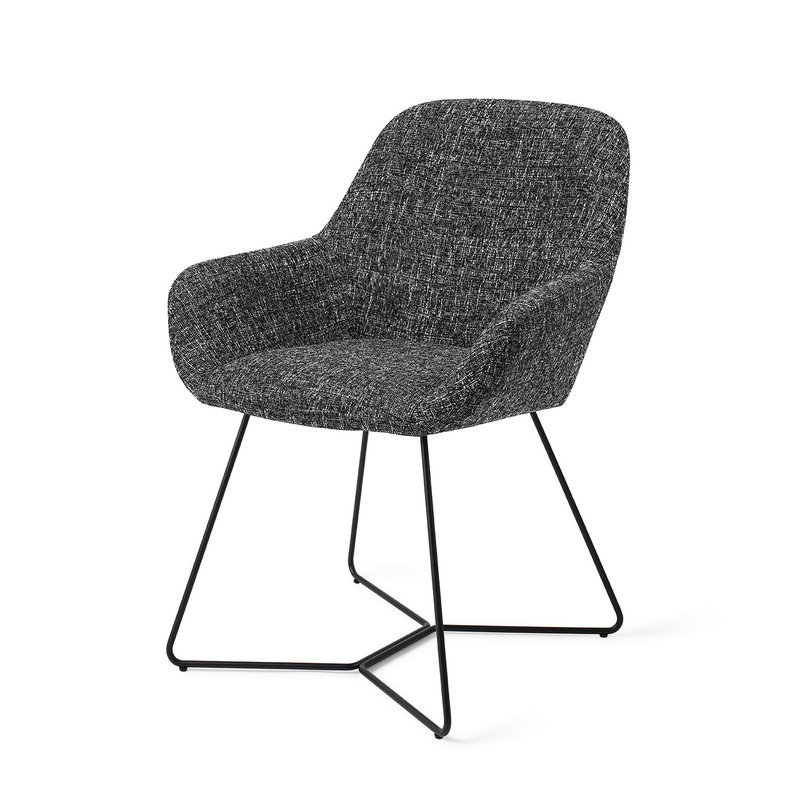 Jesper Home Kushi Eetkamerstoel - Skyfall, Beehive Black