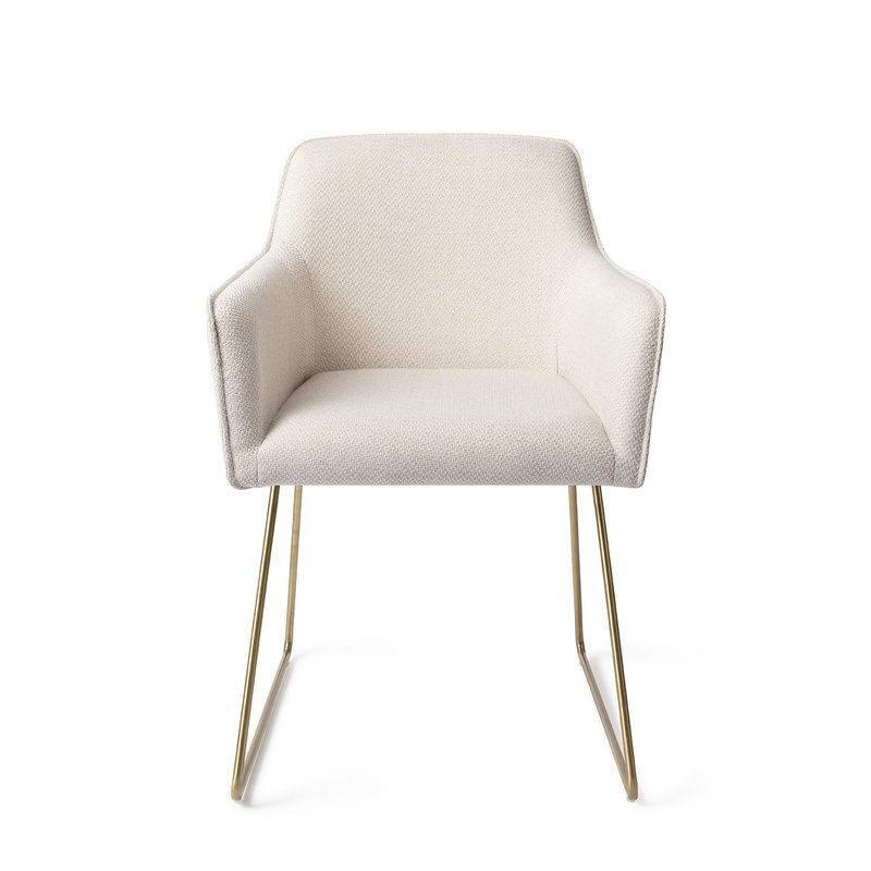 Jesper Home-collectie Hofu Eetkamerstoel -  Enoki, Slide Gold