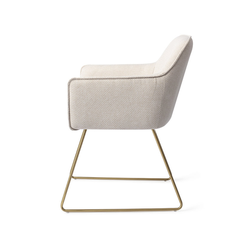 Jesper Home-collectie Hofu Eetkamerstoel -  Enoki, Slide Gold
