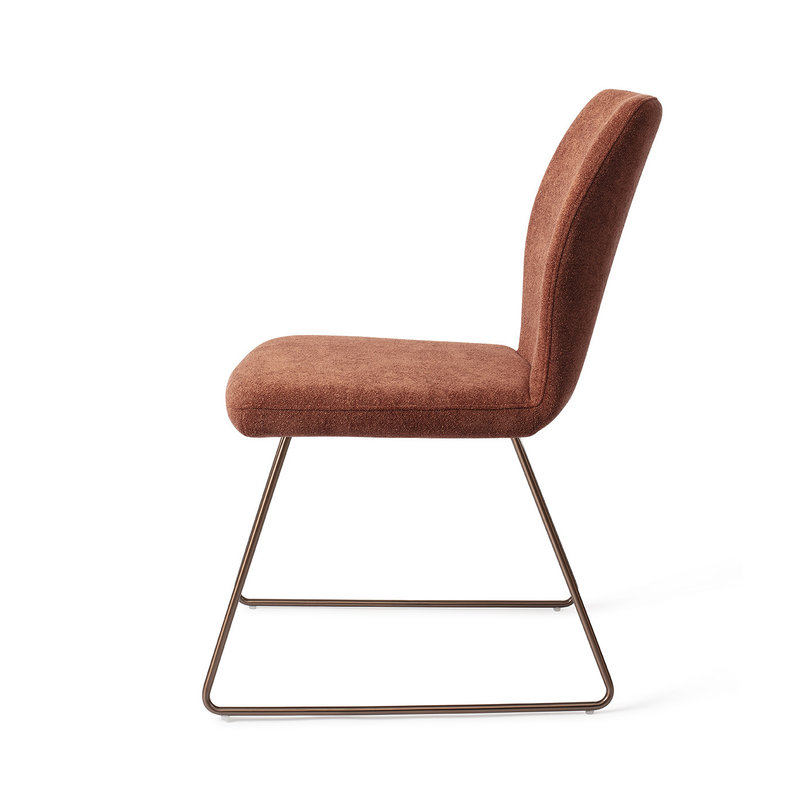Jesper Home-collectie Ikata Eetkamerstoel Cosy Copper - Slide Rose