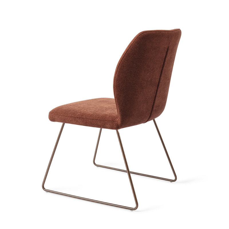 Jesper Home-collectie Ikata Eetkamerstoel Cosy Copper - Slide Rose