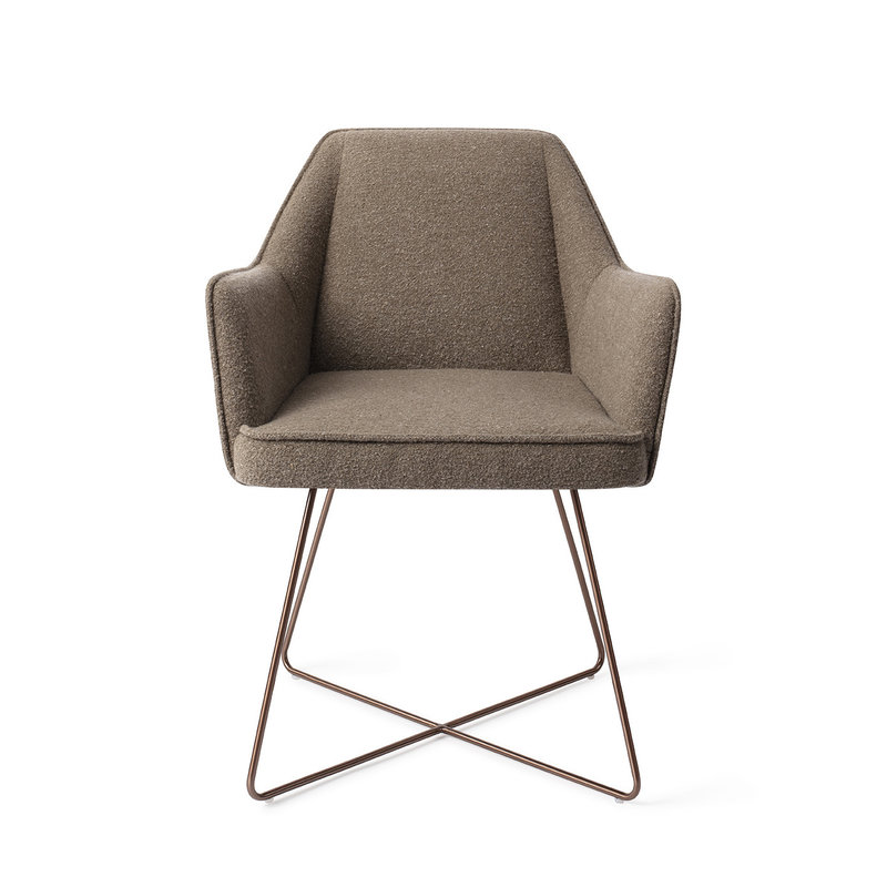 Jesper Home-collectie Tome Eetkamerstoel - Idaho Potato, Cross Rose
