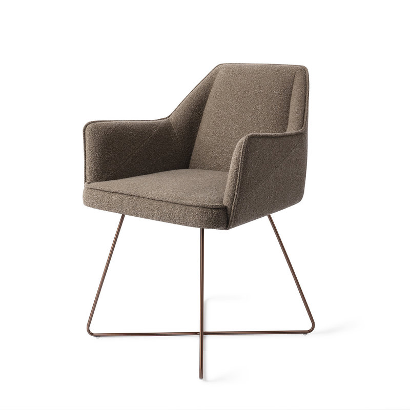 Jesper Home-collectie Tome Eetkamerstoel - Idaho Potato, Cross Rose