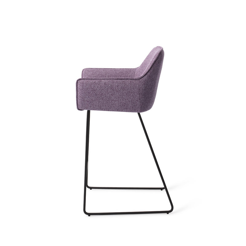 Jesper Home Hofu Bar Stool Violet Daisy Slide Black (L)