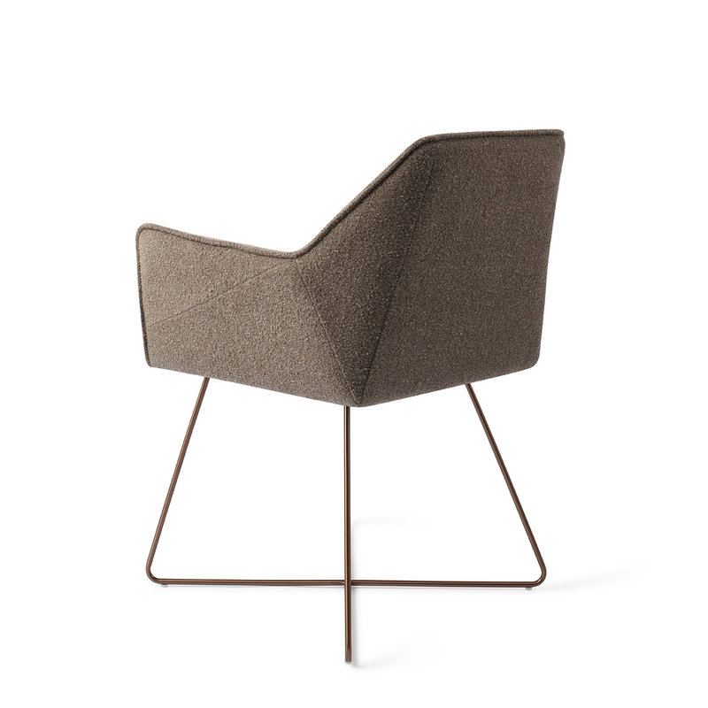 Jesper Home-collectie Tome Eetkamerstoel - Idaho Potato, Cross Rose