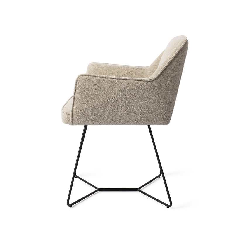 Jesper Home Tome Eetkamerstoel - Great Greige, Beehive Black