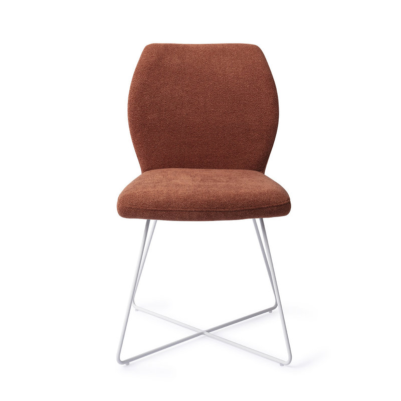 Jesper Home Ikata Dining Chair Cozy Copper - Cross White