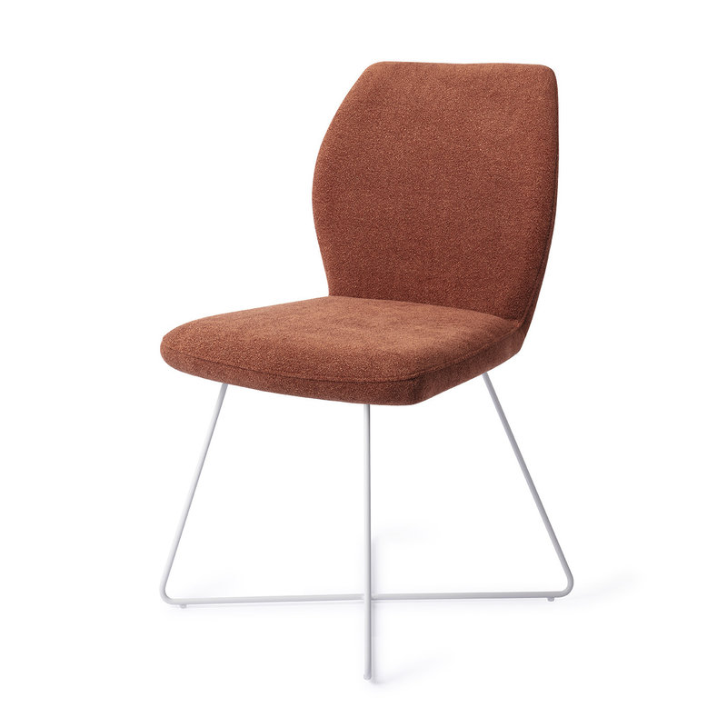 Jesper Home Ikata Dining Chair Cozy Copper - Cross White