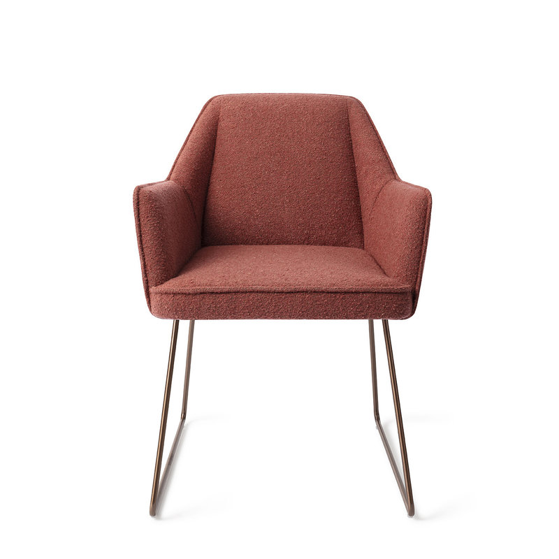 Jesper Home-collectie Tome Eetkamerstoel - Shabby Saffron, Slide Rose