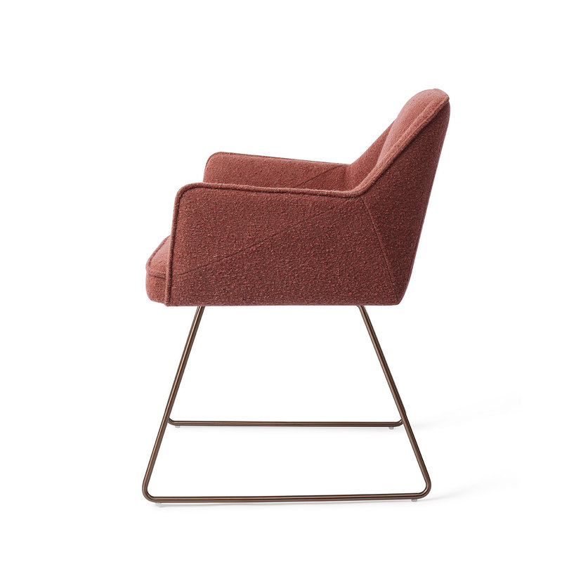 Jesper Home-collectie Tome Eetkamerstoel - Shabby Saffron, Slide Rose
