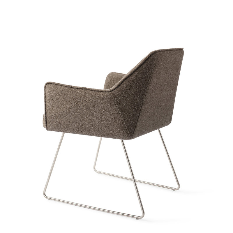Jesper Home-collectie Tome Eetkamerstoel - Idaho Potato, Slide Steel