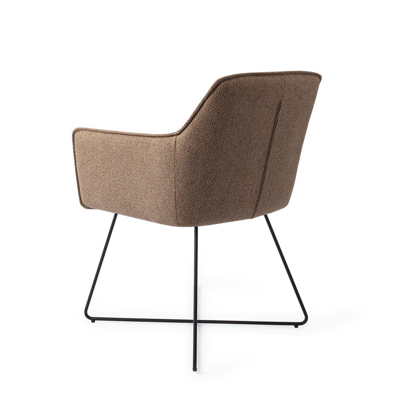 Jesper Home-collectie Hofu Eetkamerstoel -  French Toast, Cross Black