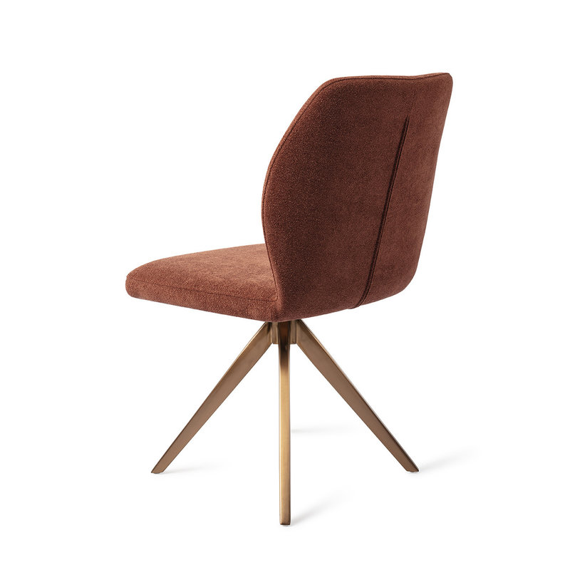 Jesper Home-collectie Ikata Eetkamerstoel Cosy Copper - Turn Rose