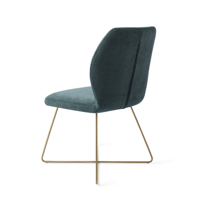 Jesper Home-collectie Ikata Eetkamerstoel Merry Mermaid - Cross Gold