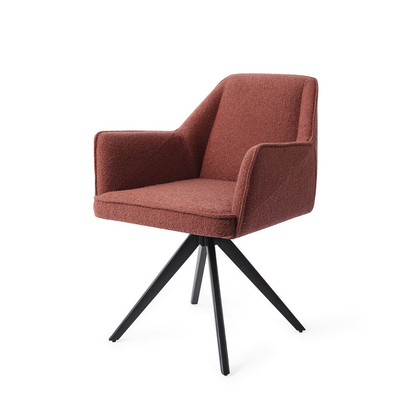 Jesper Home Tome Eetkamerstoel - Shabby Saffron, Turn Black
