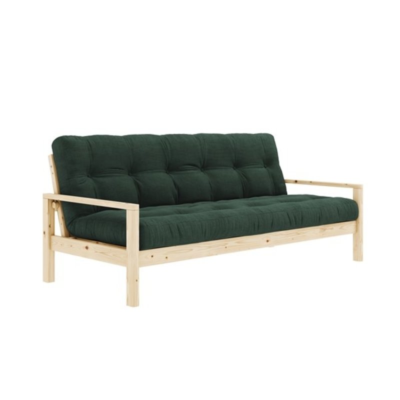Karup Design-collectie KNOB CLEAR LACQUERED W. 5-LAYER MIXED MATTRESS IVORY