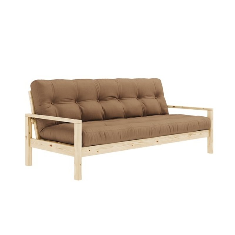 Karup Design-collectie KNOB CLEAR LACQUERED W. 5-LAYER MIXED MATTRESS IVORY