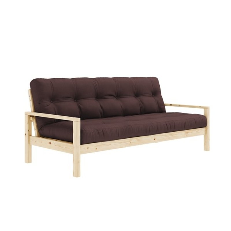 Karup Design-collectie KNOB CLEAR LACQUERED W. 5-LAYER MIXED MATTRESS IVORY