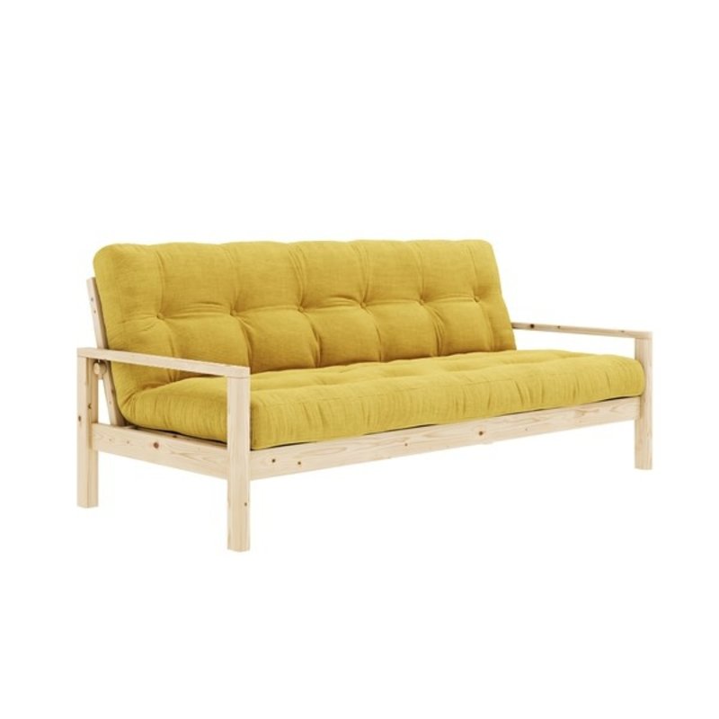 Karup Design-collectie KNOB CLEAR LACQUERED W. 5-LAYER MIXED MATTRESS IVORY