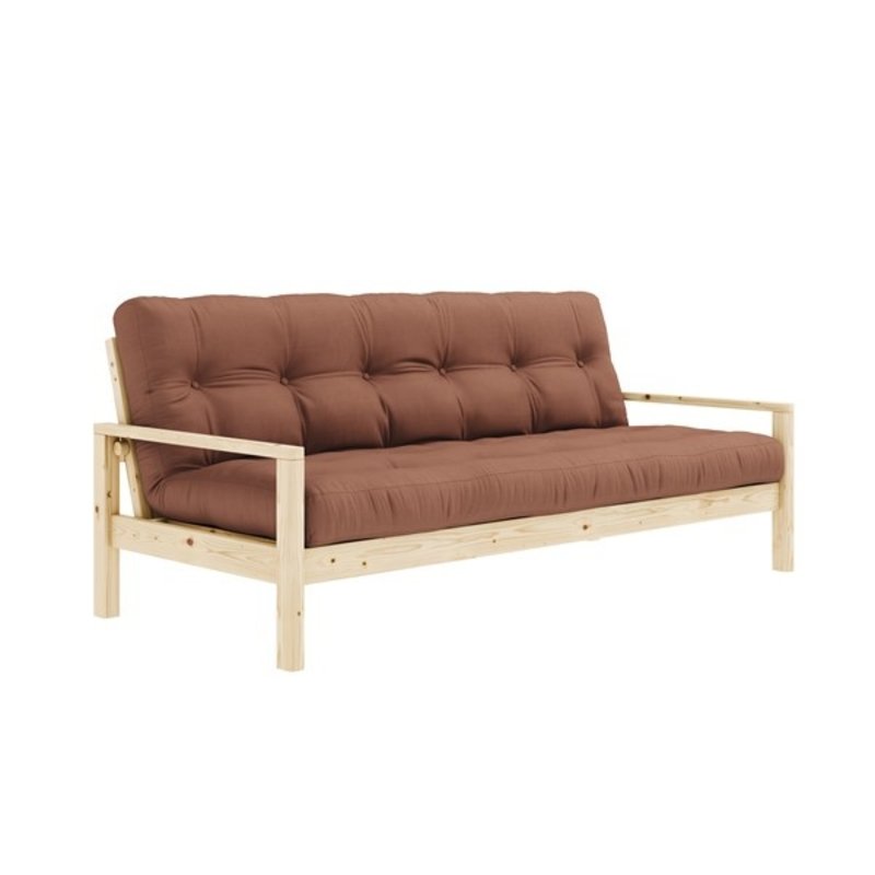 Karup Design-collectie KNOB CLEAR LACQUERED W. 5-LAYER MIXED MATTRESS IVORY