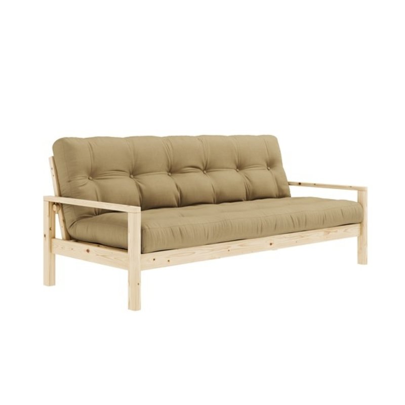 Karup Design-collectie KNOB CLEAR LACQUERED W. 5-LAYER MIXED MATTRESS IVORY