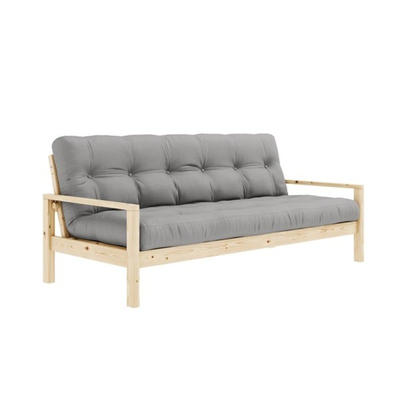 Karup Design-collectie KNOB CLEAR LACQUERED W. 5-LAYER MIXED MATTRESS IVORY
