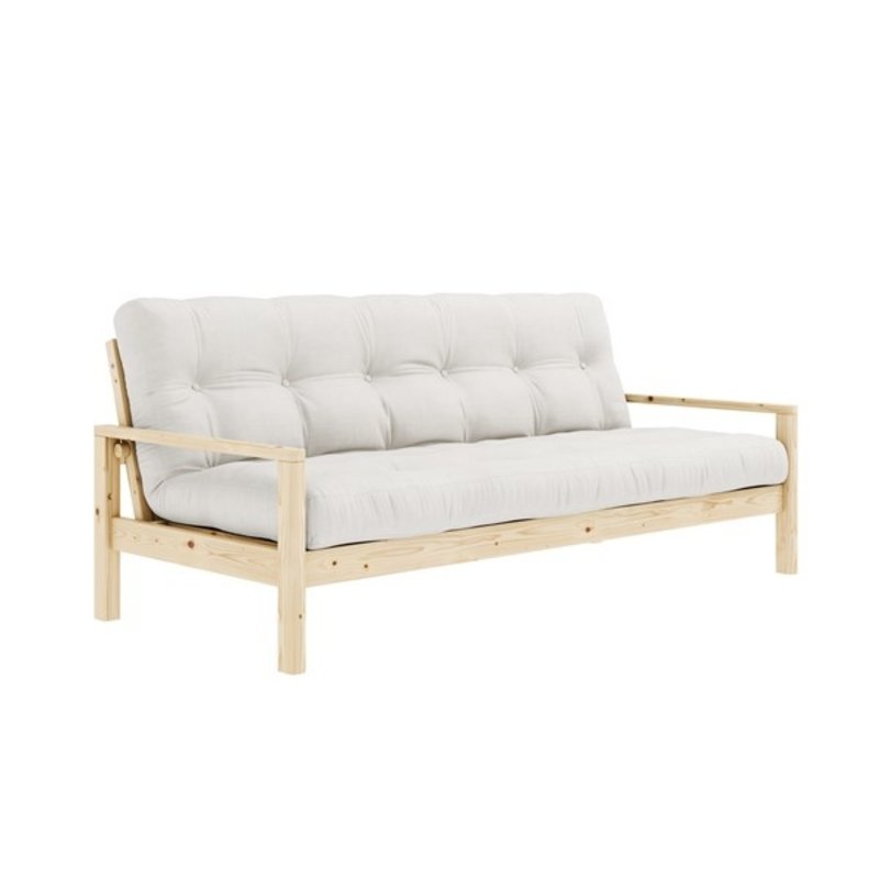 Karup Design-collectie KNOB CLEAR LACQUERED W. 5-LAYER MIXED MATTRESS IVORY