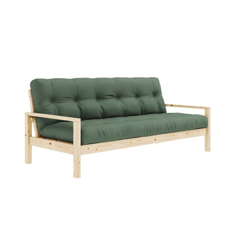 Karup Design-collectie KNOB CLEAR LACQUERED W. 5-LAYER MIXED MATTRESS IVORY