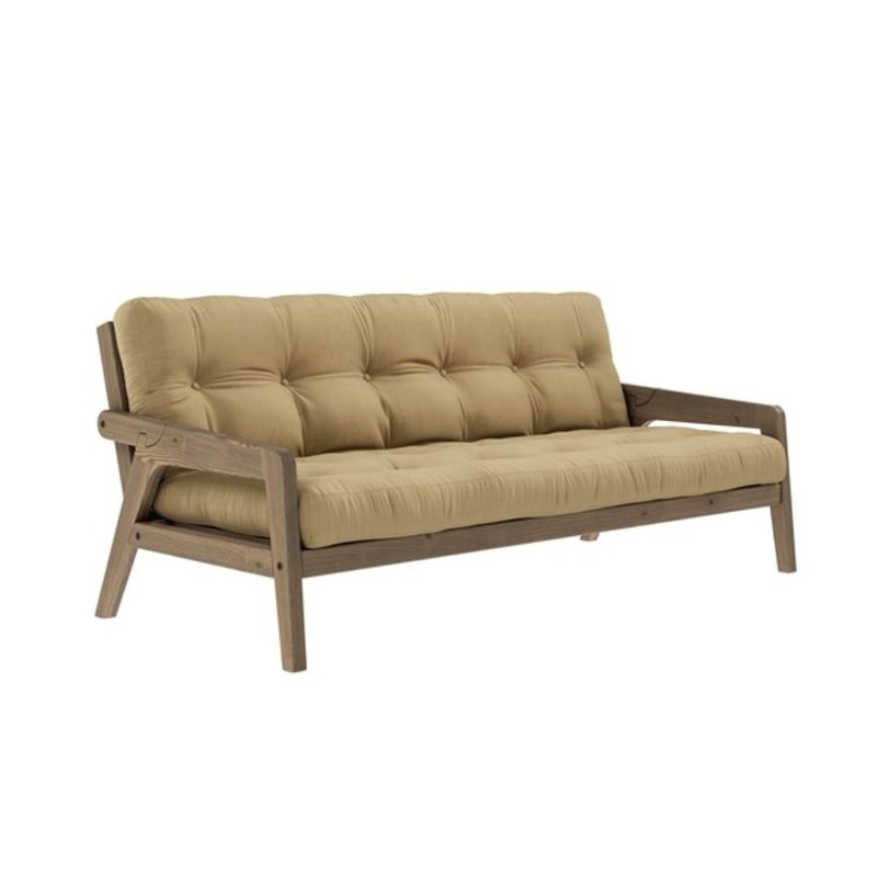 Karup Design-collectie Slaapbank GRAB Carob bruin incl. matras