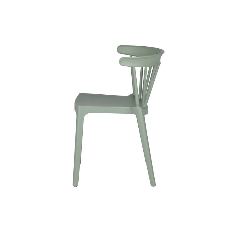 WOOOD-collectie Bliss Chair Plastic Jade Green