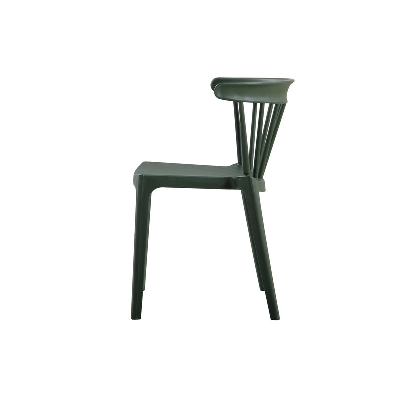 WOOOD-collectie Bliss Chair Plastic Army Green