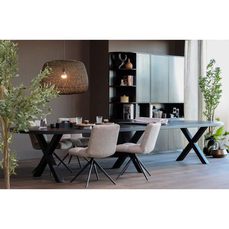 WOOOD-collectie Tablo Lungo Eindblad Rond Essen Blacknight Matt [fsc]