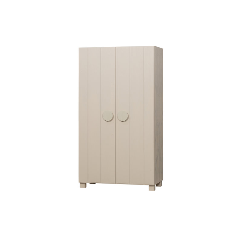 WOOOD-collectie Noah 2-drs Kast Geborsteld Grenen Dust [fsc]