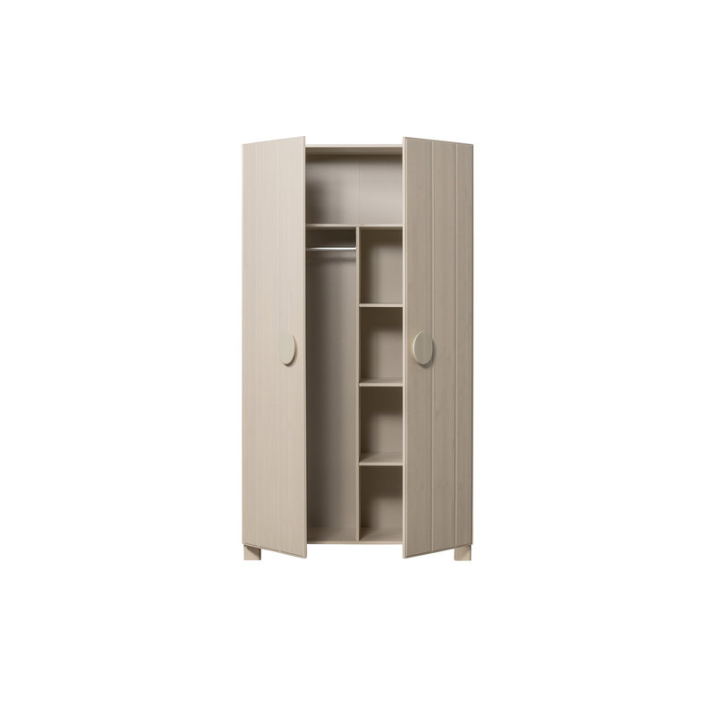 WOOOD-collectie Noah 2-drs Kast Geborsteld Grenen Dust [fsc]