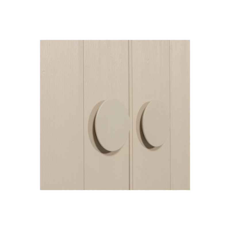 WOOOD-collectie Noah 2-drs Kast Geborsteld Grenen Dust [fsc]