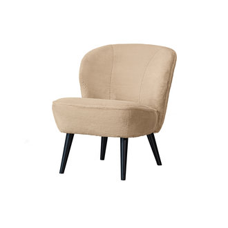 WOOOD Sara Armchair Imitation Fur Naturel