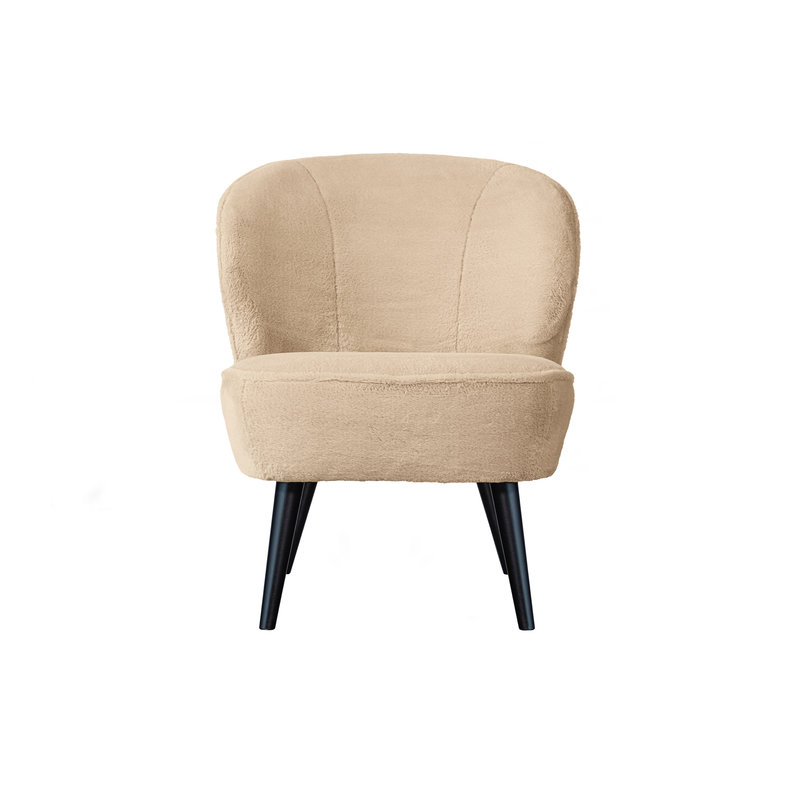 WOOOD-collectie Sara Armchair Imitation Fur Naturel