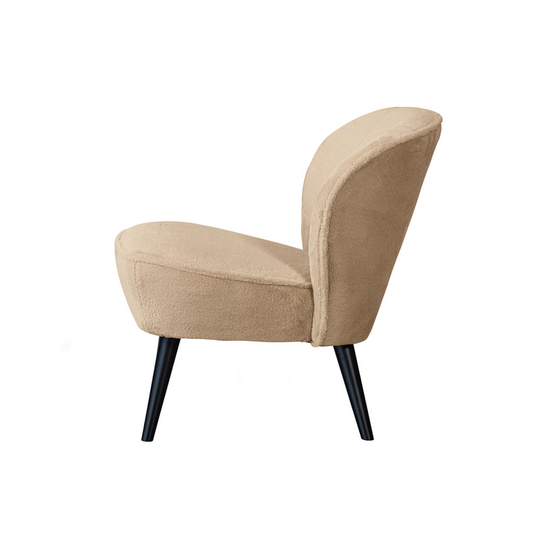 WOOOD-collectie Sara Fauteuil Imitatiebont Naturel