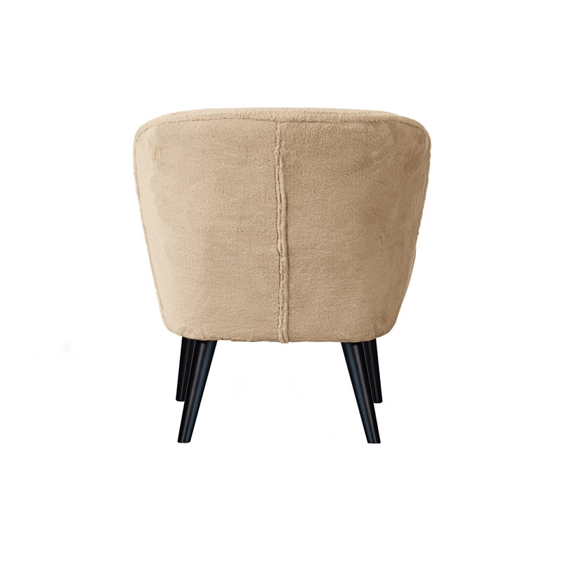 WOOOD-collectie Sara Fauteuil Imitatiebont Naturel